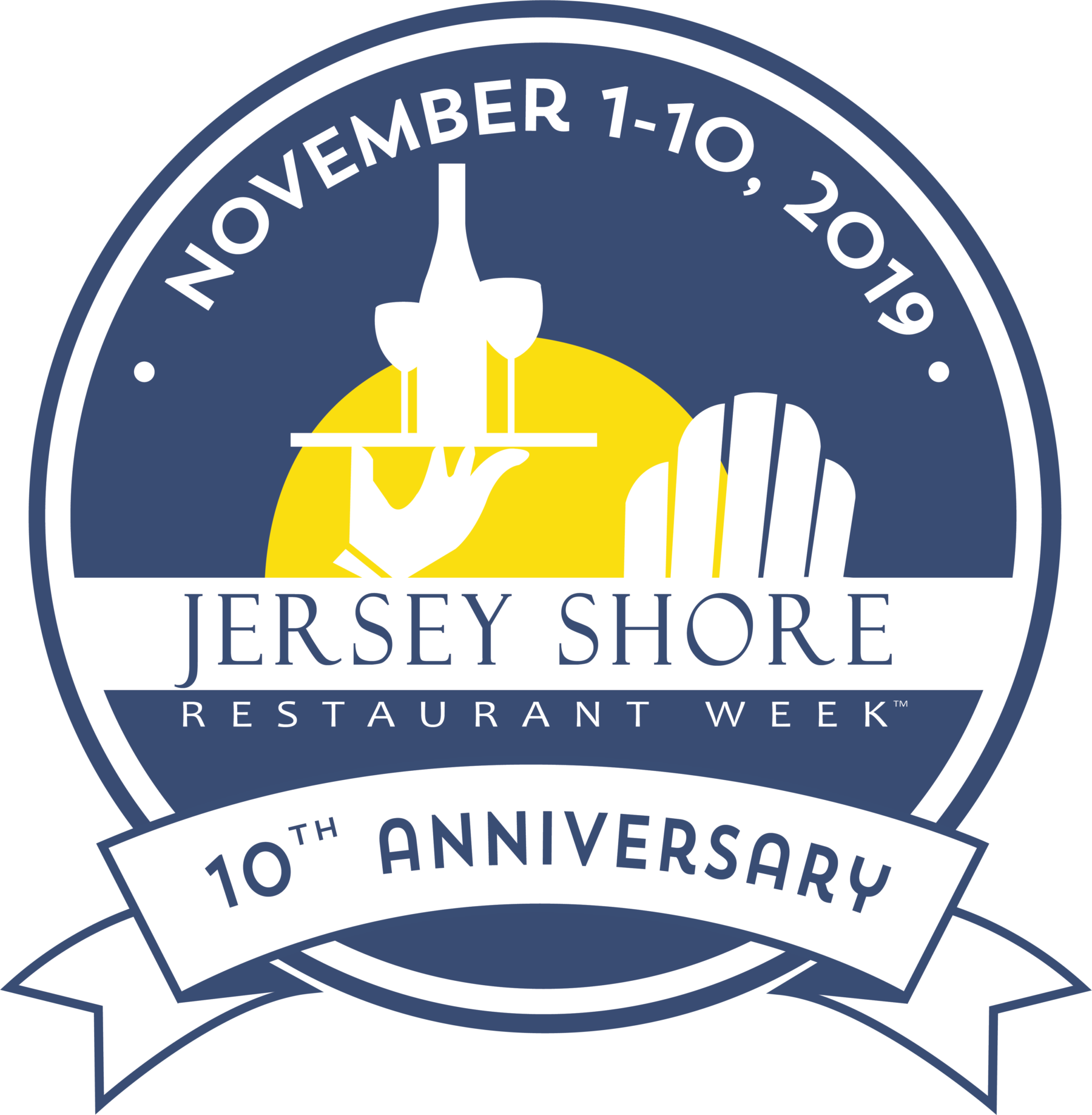 10th Anniversary LOGO with Date at the top